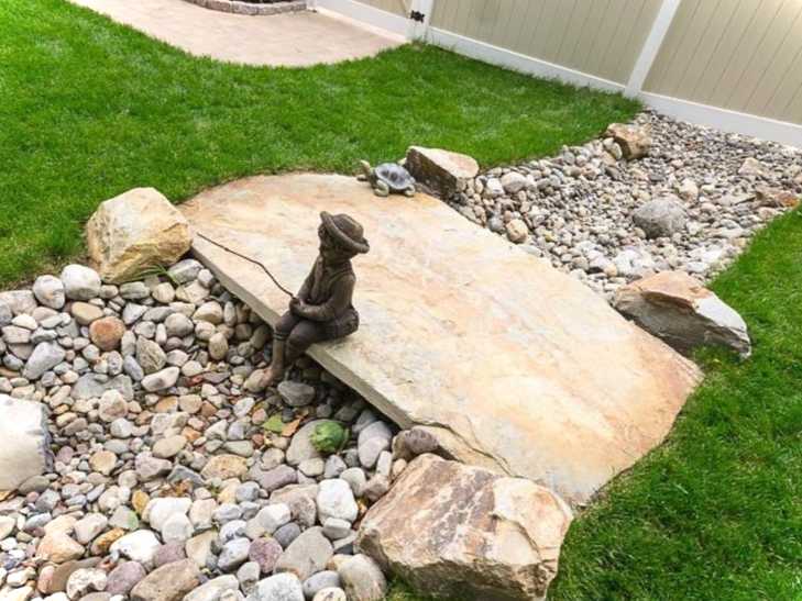 Сухий ставок на дачі своїми руками фото варіацій та схеми композицій