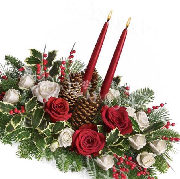 Різдвяні композиції зі свічками та шишками як зробити своїми руками