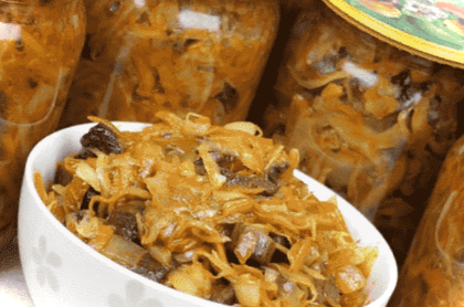 Грибна солянка з капустою на зиму - найсмачніший рецепт